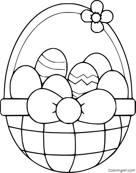 51 free printable Easter Basket coloring pages in vector format, easy to print from any device and automatically fit any paper size. Easter Coloring Pictures, Easter Basket Template, Easter Coloring Pages Printable, Free Easter Coloring Pages, Easter Coloring Sheets, Egg Coloring Page, Easter Egg Coloring Pages, Easter Bunny Colouring, Easter Coloring Book