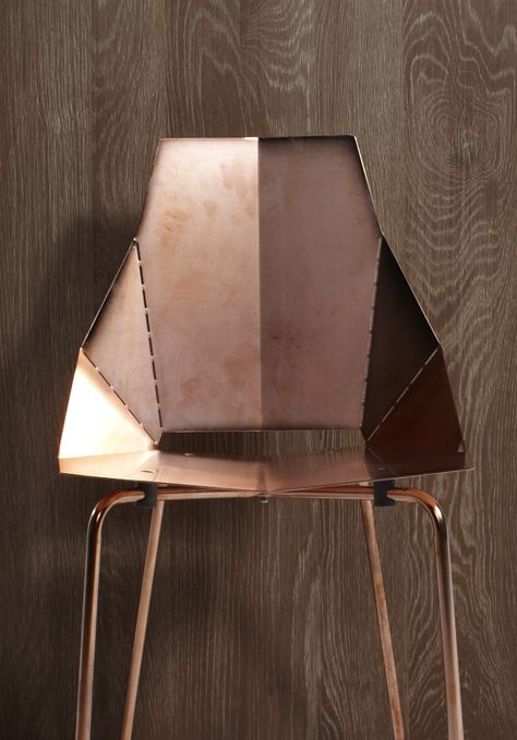 Blu Dot launches Sydney showroom, its first outside America #furniture #bludot Copper Chairs, Copper Chair, Copper Furniture, Color Melon, Cool Bar Stools, Copper Rose Gold, Comfortable Dining Chairs, Futuristic Furniture, Blu Dot