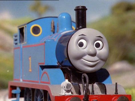 Thomas in his S1 debut appearance Thomas Engine, Henry Thomas, Nintendo Fan Art, Halloween Adventure, George Carlin, Tv Tropes, Pbs Kids, Thomas The Tank, Thomas The Train