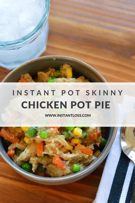 Crustless Chicken Pot Pie, Quinoa Burrito, Instant Loss, Burrito Bowls, Burrito Bowl, Instapot Recipes, Instant Pot Pressure Cooker, Healthy Gluten Free, Chicken Pot