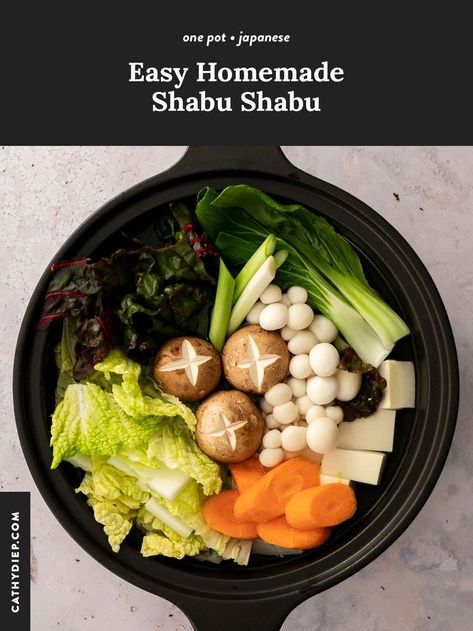 Shabu Shabu Recipe At Home, Asian Hot Pot Recipe, Shabu Shabu Recipe, Japanese Hot Pot, Hot Pot Recipe, Sauce For Rice, Sesame Sauce, Sweet Potato Noodles, Shabu Shabu