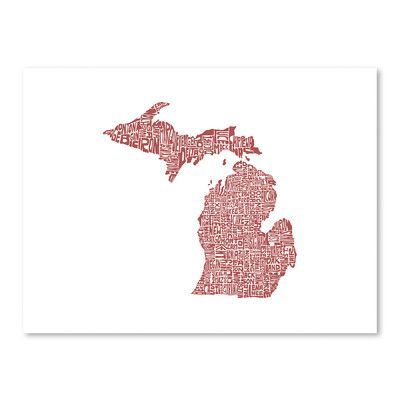 Americanflat CAPow Michigan 2015 Textual Art Orange Art Print, Orange Art, Contemporary Wall Art, Contemporary Wall, Wall Art Canvas, Fantastic Gifts, Picture Wall, High Quality Art Prints, Art Canvas