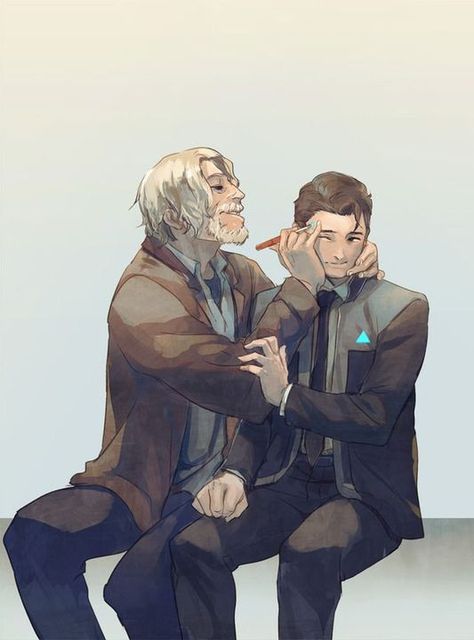 Detroit: Become Human X Male Reader Oneshots - Cute Connor pictures i found (including other characters as well) - Page 2 - Wattpad Hank X Connor, Detroit Art, Detroit: Become Human, Quantic Dream, Detroit Become Human Connor, Becoming Human, Detroit Being Human, I Like Dogs, Detroit Become Human