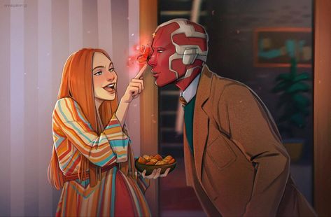 Wanda And Vision, I Hope, Marvel, The World, Art