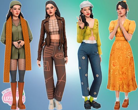 Sims Creations by Lizzisimss on Tumblr Fox Socks, Sims 4 Cas Mods, Sims Clothes, Cc Furniture, Pelo Sims, Sims 4 Mm Cc, Sims 4 Cc Folder, Sims 4 Teen, Patreon Logo