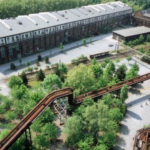 Post Industrial Park Landschaftspark Duisburg Nord by Latz + Partner Industrial Park Landscape, Post Industrial Architecture, Industrial Park Design, Industrial Park Architecture, Industrial Landscape Design, Post Industrial Landscape, Industrial Landscape, Industrial Architecture, Industrial Park