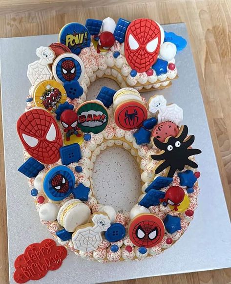 Spiderman Treats, Spidey And Amazing Friends, Marvel Cupcakes, Marvel Birthday Cake, Spidey Party, Spiderman Cupcakes, Spiderman Birthday Party Decorations, Avengers Cake, Twin Birthday Cakes