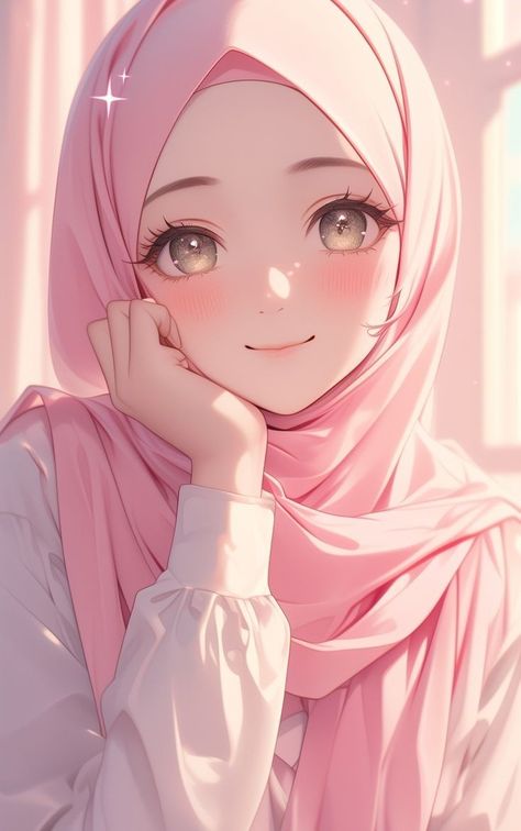 Muslimah Illustration, Buku Diy, Cute Hijab Cartoon Wallpaper, Aesthetic Highlight Covers Instagram Pink, Hijab Anime, Anime Hijab, Titanium Bike, Aesthetic Profile Picture Cartoon Soft, Pikachu Art