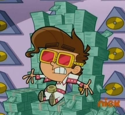 Timmy Turner, A Cartoon, Cartoon Character, Money