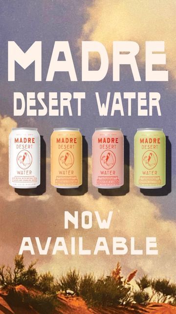 Madre Mezcal on Instagram: "Madre Desert Water. Available where Madre is sold." Sol Branding, Soda Design, Ranch Water, Brand Board Design, Juice Ad, Beer Photos, Water Branding, Drinks Brands, Food Concept