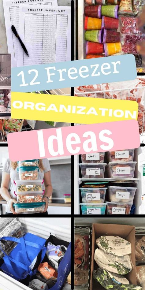 Are you tired of not being able to find anything in the freezer? Get your freezer in order with these 12 Freezer Organization Ideas. Learn the best way to organize freezers with storage bins, cardboard boxes and more. Find ideas for top freezers, side freezers and chest freezers. #onecrazymom #freezerorganization Freezer Organization Ideas, Freezer Storage Bins, Chest Freezer Organization, Freezer Organization, Crazy Mom, Freezer Storage, Chest Freezer, Freezers, Life Organization