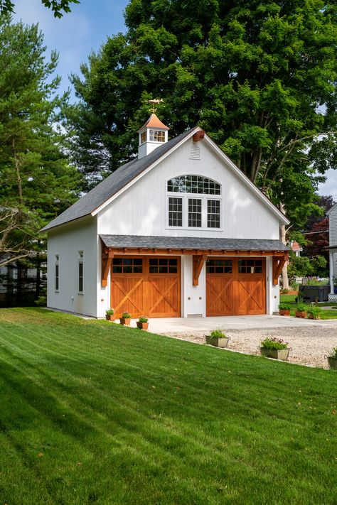 Carriage Barn Series | The Barn Yard Carriage Garage, Carriage House Garage Apartment, Garage Carriage House, Detached Carriage House Garage, Country Garage Ideas, Garages With Living Quarters, Victorian Carriage House, Modern Farmhouse Garage, Garage With Living Quarters Upstairs