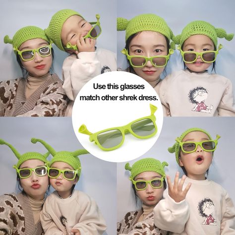 Amazon.com: Union Power Shrek Dressing Up Ears, 2 Shrek Headband + 1 Shrek Glasses, Halloween Cosplay Prop Party Theme Costume Unisex : Clothing, Shoes & Jewelry Shrek Headband, Shrek Dress, Costume Themes, Power Dressing, Cosplay Props, Dressing Up, Shrek, Halloween Cosplay, Unisex Clothing