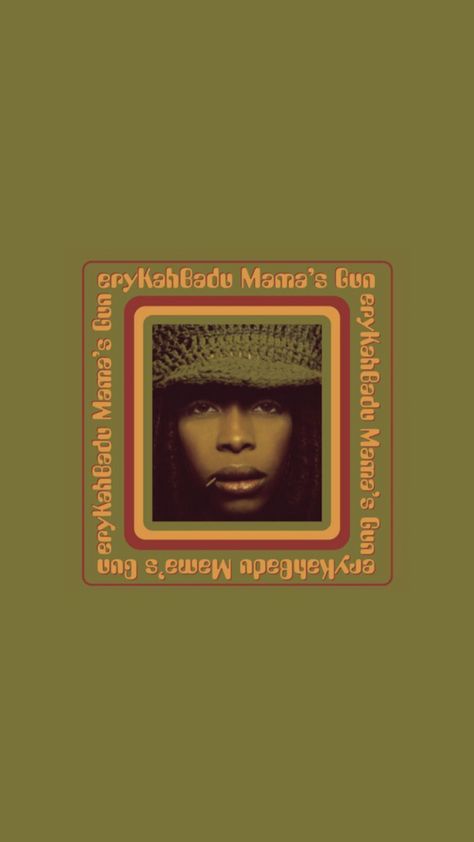 Erykah Badu Mamas Gun album cover wallpaper Erykah Badu Wallpaper Iphone, Erika Badu Poster, Erykah Badu Album Cover, Neo Soul Wallpaper, Erykah Badu Wallpaper, Album Cover Wallpaper, Music Cover Photos, Erykah Badu, Cover Wallpaper