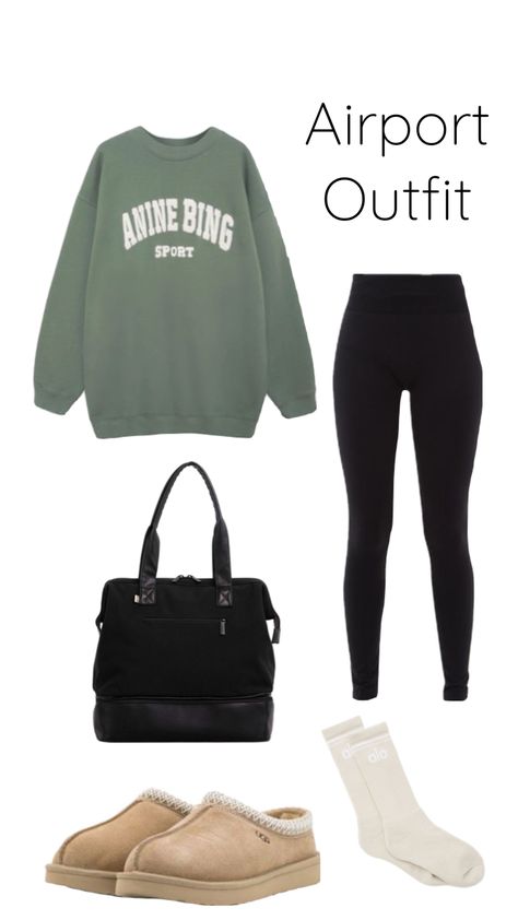 Cozy airport outfit #outfitinspo #ootd #airportoutfit #cozy #cozyoutfit #fall #aninebing #uggs #tasman #mustardseed #leggingsoutfit #fallfashion #comfyfit #softaesthetic #alo #beis #miniweekender Airport Outfit Comfy Travel Style, Cozy Airport Outfit, Airport Outfit Fall, Airport Outfit Long Flight, Airport Outfit Comfy, Uggs Tasman, Chic Travel Outfit, Comfy Airport Outfit, Comfortable Travel Outfit