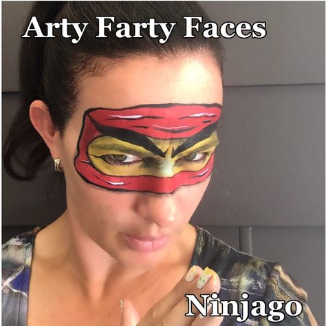 Ninjago - Lego Ninjago Face Paint, Lego Faces, Hulk Spiderman, Ninjago Party, Ninjago Lego, Kids Makeup, Facepaint, Lego Ninjago, Painting For Kids