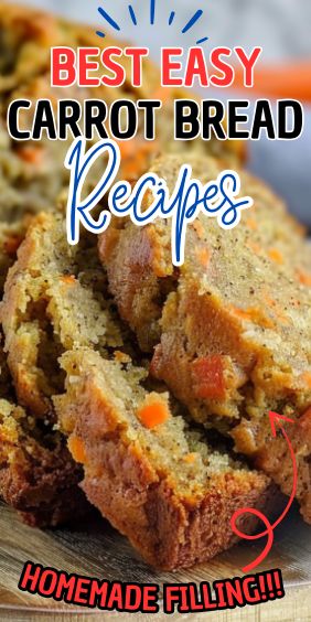 Best Easy Carrot Bread Recipe Easy Carrot Bread Recipe, Carrot Quick Bread Recipes, Moist Carrot Cake Loaf Recipe, Carrot Loaf Bread, Carrot Bread Recipe Moist, Recipes Using Carrots, Pumpkin Carrot Bread, Carrot Loaf Recipe, Sunshine Bread