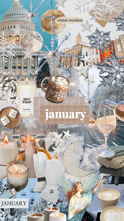 #january #winter #winteraesthetic January Asthetic Picture, January Aesthetic Collage, January Collage Wallpaper, January Aesthetic Wallpaper, January Iphone Wallpaper, Winter Collage Wallpaper, January Collage, January Aesthetic Month, January Wallpaper Aesthetic