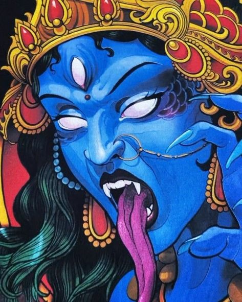 Kali Tattoos, Maa Kali, Scott Campbell, Hindu Goddess, Drawing Set, Tattoos Ideas, He Wants, Tattoo Artist, Oil Painting