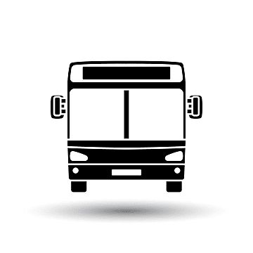 Bus Front View, Bus Icon, Urban Background, Bus Png, Red Telephone Box, City Bus, Town Building, Silhouette Png, Famous Landmarks