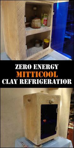 This refrigerator design includes two shelves where you can keep fruits and vegetables fresh for up to 5 days while milk can be preserved for around 3 days... Clay Refrigerator, Refrigerator Design, Hobbit Home, Off Grid Survival, Preserve Food, Survival Items, Zero Energy, Off Grid Cabin, Emergency Preparation