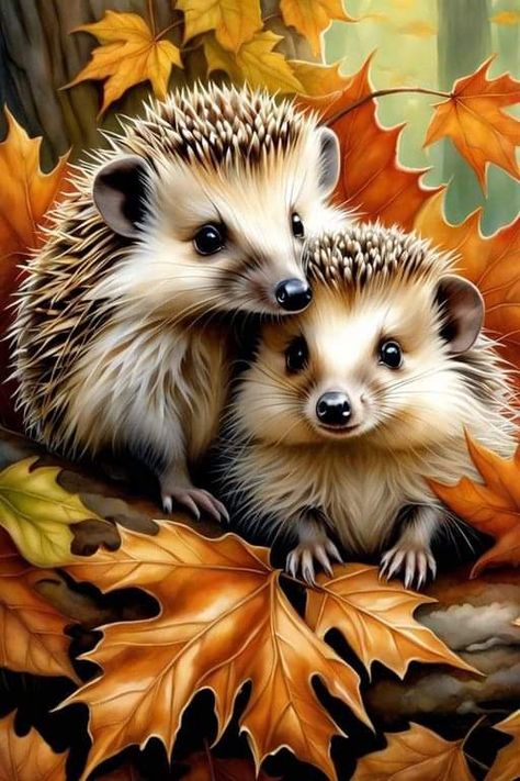 Hedgehog Drawing Cute, Autumn Gardening, Hedgehog Drawing, Hedgehog Illustration, Animated Animals, Cute Animal Clipart, Hedgehog Art, Fall Garden, Cute Hedgehog