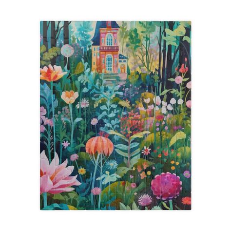 Whimsical Spring Art, Whimsical Art Paintings Fairies, Whimsical Plants, Colorful Maximalism, The Dutch House, Whimsical Art Prints, Dutch Lady, Whimsical Art Journal, Whimsy Art