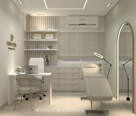 Beauty Clinic Interior Design, Dentist Office Design Interiors, Dental Design Interior, Creative Home Office, Small Office Design Interior, Dentist Office Design, Esthetician Room Decor, Dental Office Design Interiors, Spa Room Decor