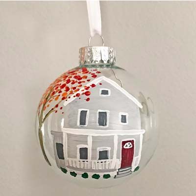 Attending an in-person holiday gathering this year? We've rounded up 10 of the best hostess gifts to bring along—shop the list! #giftideas #hostessgiftideas #hostessgifts #giftguide #holidaypartyideas Silhouette Ornaments, Kimberbell Designs, Personalized Photo Ornaments, Personalized Dog Ornament, New Home Ornament, Home Painting, House Photo, New Homeowner Gift, Family Christmas Ornaments