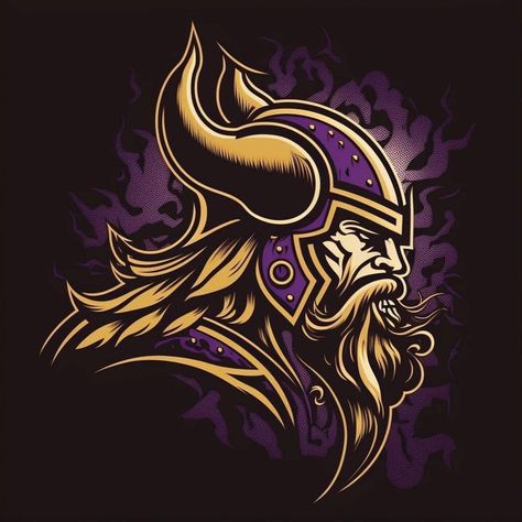 Celtic Zodiac, Wedding Graphic Design, Minnesota Vikings Logo, Nfl Vikings, Vikings Tattoo, Blacklight Posters, Cool Tattoo Drawings, Viking Logo, Minnesota Vikings Football