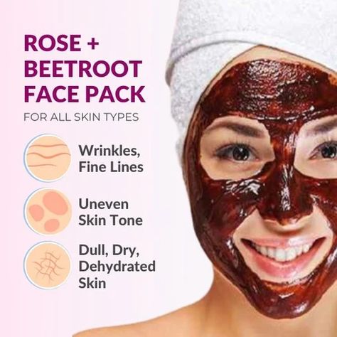 Beetroot Face Pack, Face Aging, Natural Bleach, Face Whitening, Skin Lightener, Beauty Tips In Urdu, Beetroot Powder, Face Pack, Face Mask Recipe