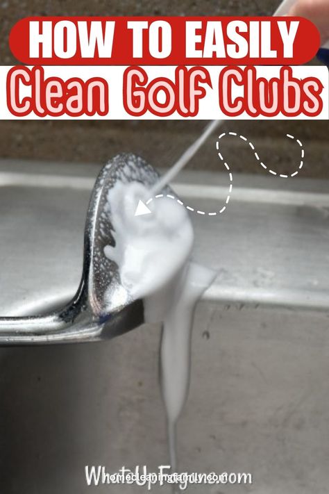 From your golf club grips all the way down to the golf club heads, here are some of the best tips to clean golf irons. A quick wipe and they’ll be back in tip-top shape. Check it out now! How To Clean Golf Clubs, Cleaning Golf Clubs, Golf Driving Range, Top Golf Courses, Golf Club Grips, Mom Of Four, Bar Keepers Friend, Work From Home Mom, Living Simply