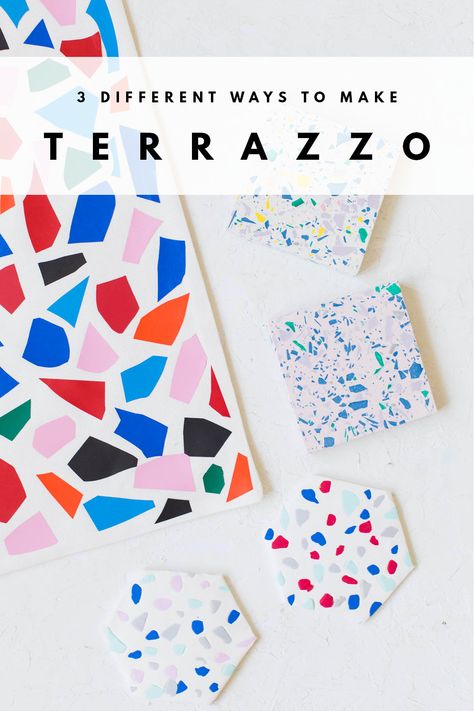 Here’s What Happened When I Tried 3 Terrazzo DIYS… - I Want You To Know How To Make Terrazzo, Diy Terrazzo, Craft Storage Diy, Craft Organization Diy, Terrazzo Table, Diy Knobs, Upcycled Art, Rusted Metal, Small Coffee Table