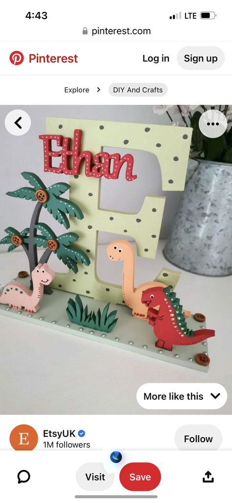 Letter Decoration Ideas, Dino Bedroom, Wooden Letter Ideas, Dino Decor, Personalized Wooden Letters, Diy Copper, Free Standing Letters, Letter Decoration, Wooden Alphabet