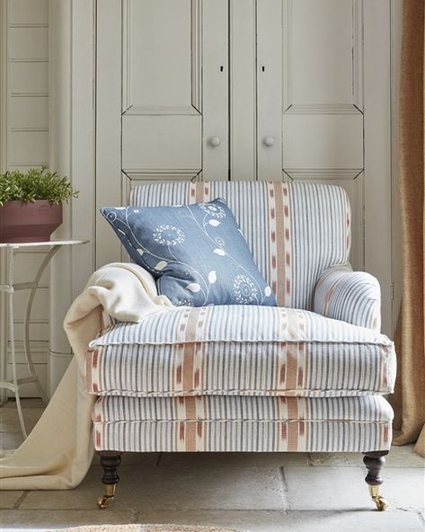 Accent Chair Ideas, Gray Benko, Vanessa Arbuthnott, Upholstered Chairs Fabric, Traditional Armchairs, Fabric Chairs, Chair Ideas, Chair Upholstery, Arm Chairs Living Room