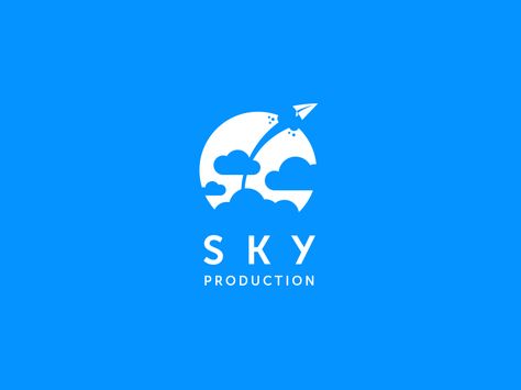 Sky Production by Paweł Kozakowski Sky Logo, Aviation Logo, V Logo Design, Travel Agency Logo, Dream Logo, Color Pencil Illustration, Logo Design Inspiration Creative, Hotel Logo, City Logo