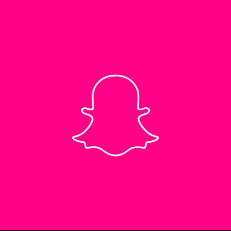 Hot Pink Snapchat Icon, Hot Pink Widget Aesthetic, Snapchat Icon Aesthetic, Snapchat Icons, Band App, Ipad Widgets, Ipad Icons, Ios Widgets, Pink Ios