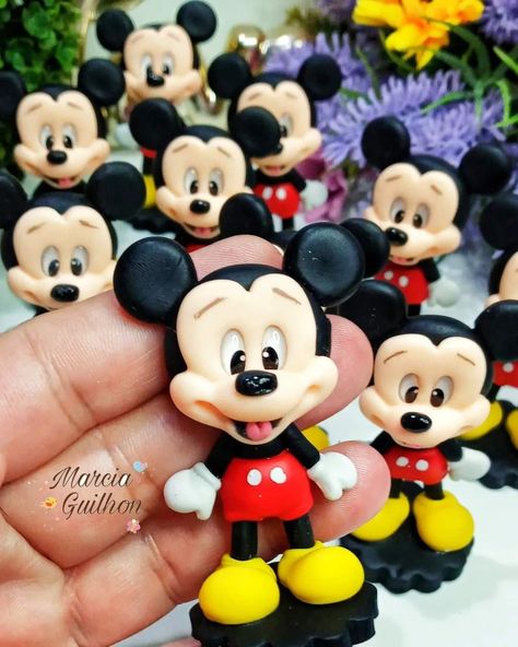 Miki Mouse, Belly Casting, Halloween Clay, Mickey Y Minnie, Mini Mouse, Modeling Clay, Fimo Clay, Kokeshi Dolls, Pasta Flexible