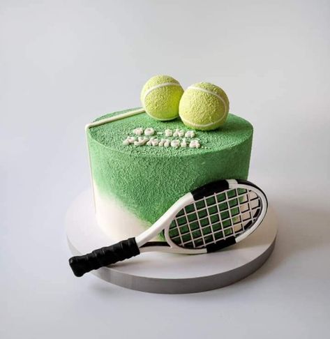 Architecture Cake, Tennis Birthday Party, Tennis Cake, Teen Girl Birthday Party, Golf Birthday Cakes, Tennis Birthday, Tennis Party, Tasty Recipes Videos, Birthday Desserts