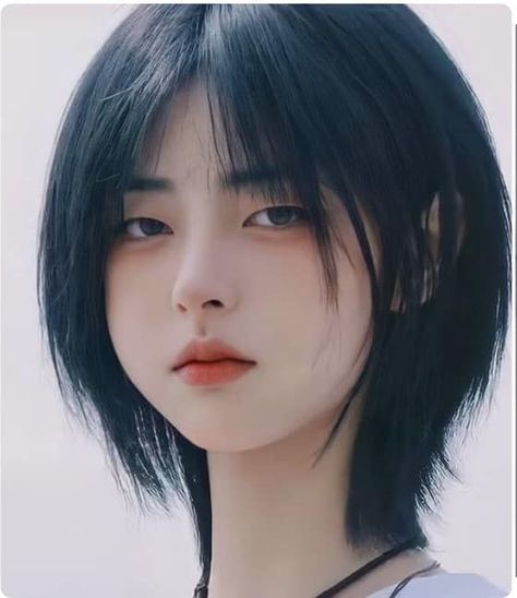 Wolf cut is a tapered haircut with a choppy short layers that start at the crown and gradually get longer toward the end. The haircut is defined by its heavy layers and the volume at the crown and looks like a mixture of shag and mullet. Haircut inspired by Mikasa Ackerman #pixiebobhaircut #hairology https://youtu.be/lc9jcog75Nc Wolf Haircuts, Justina Xie, Ulzzang Short Hair, Short Hair Tomboy, Tapered Haircut, Asian Short Hair, Haircut Designs, Shot Hair Styles, Haircuts Straight Hair