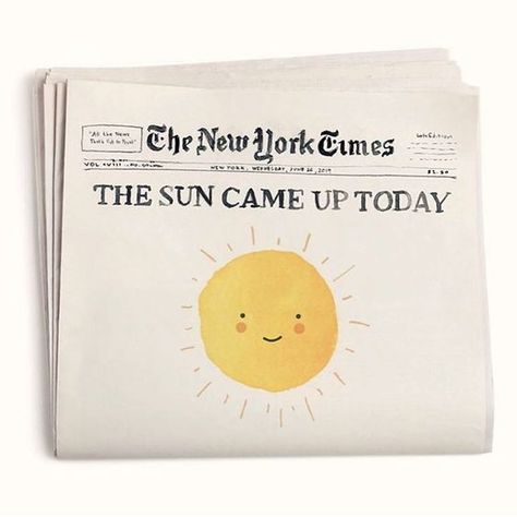 The Sun Came Up Today! By Alessandra Olanow Happy Words, Fantasy Illustration, Mellow Yellow, Pretty Words, Wall Collage, The New York Times, Beautiful Words, Cool Words, New York Times