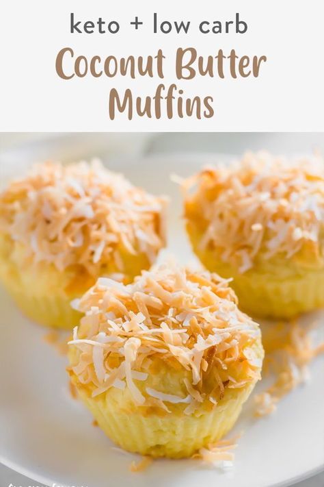 Low Carb Dairy Free, Keto Cupcakes, Coconut Flour Recipes, Dairy Free Gluten Free, Keto Cake, Recetas Keto, Low Carb Sweets, Coconut Butter, Keto Cookies