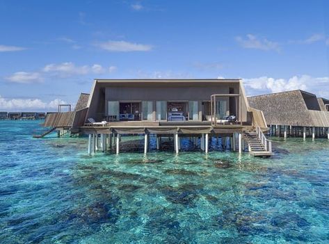 ST REGIS MALDIVES | WOW Architects | Warner Wong Design | Archinect St Regis Maldives, جزر المالديف, Luxury Resort Hotels, Innovation Architecture, Private Island Resort, Maldives Hotel, Water Villa, Maldives Resort, Overwater Bungalows