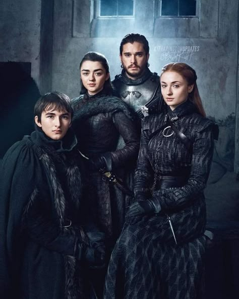 Sansa Stark Queen, Isaac Hempstead Wright, Stark Family, Game Of Thrones Poster, Game Of Thrones Cast, John Snow, Got Game Of Thrones, Fire And Blood, The North Remembers