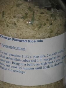 Building Food Storage and Using It: Make Your Own Rice Mixes Chicken Flavored Rice, Homemade Dry Mixes, Homemade Pantry, Flavored Rice, Rice Mix, Mason Jar Meals, Long Grain Rice, Homemade Spices, Homemade Seasonings