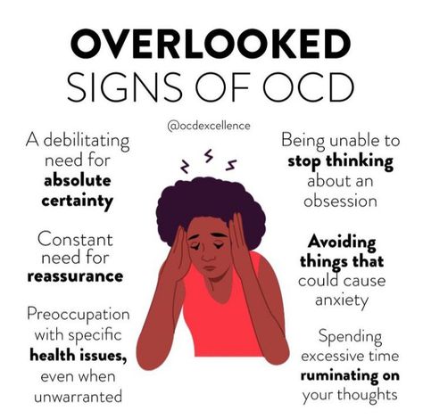 Symptoms Of Ocd, Ocd Memes, Signs Of Ocd, Ocd Thoughts, Ocd Therapy, Ocd Symptoms, Mental Health Facts, Mental Health Therapy, Mental Health And Wellbeing