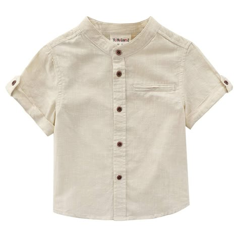 PRICES MAY VARY. 100% Cotton Button closure Soft Woven Fabric with Linen Effect Folded Cuffs and Curved Shirttail Hem White, Off White, Light Blue, Light Khaki, There is Always A Color for Your Little One. Fabric: High quality woven yarn-dyed 100% cotton with linen effect,buttons are lead free and nickel free,all safe for your baby/todder health.Seams are sewn well,good     workmanship,it's custe,your baby will love it.    Please kindly refer to below detail size spec before buying which help yo Boys Linen Shirt, Boys Shirts Pattern, Linen Design, Baby Boy Shirts, Trendy Boy Outfits, Kids Dress Wear, Shirt Linen, Design Clothing, Fashion Design Clothes