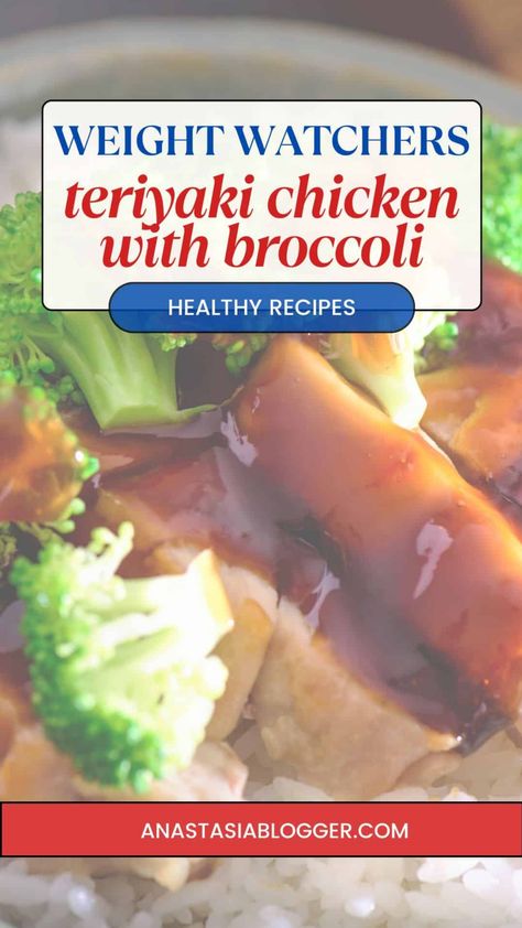 Experience a delicious and simple Weight Watchers teriyaki chicken and broccoli recipe perfect for a nutritious weeknight dinner. With just 4 WW Smartpoints, you can savor this flavorful dish and opt for a healthier option over takeout meals. Treat your taste buds to this satisfying meal! Teriyaki Chicken With Broccoli, Teriyaki Chicken And Broccoli, Easy Teriyaki Sauce Recipe, Weight Watchers Recipes With Smartpoints, Ww Dinner, Weight Watchers Pumpkin, Chicken With Broccoli, Baked Cream Cheese Spaghetti, Tostada Recipes