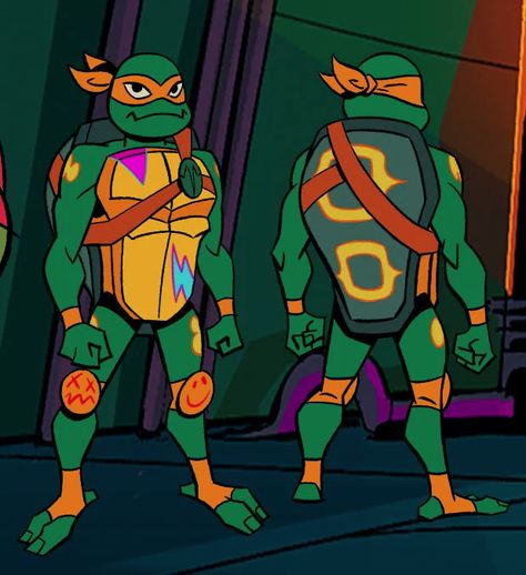 RotTMNT⎟Michelangelo⎟Front & Back Rottmnt Mikey Movie, Rise Michelangelo, Michelangelo Rottmnt Fanart, Rottmnt Mikey Reference, Rottmnt Concept Art, Rottmnt Michelangelo, Rottmnt Baby Turtles, Michelangelo Rottmnt, Rottmnt References