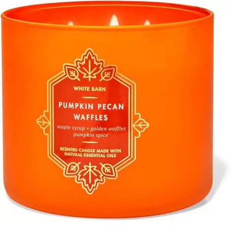 Fall Basket Ideas, Pumpkin Pecan Waffles, Pecan Waffles, Old Candles, Fragrance Ingredients, Fall Breakfast, Pumpkin Pecan, Candle Branding, Bath Candles